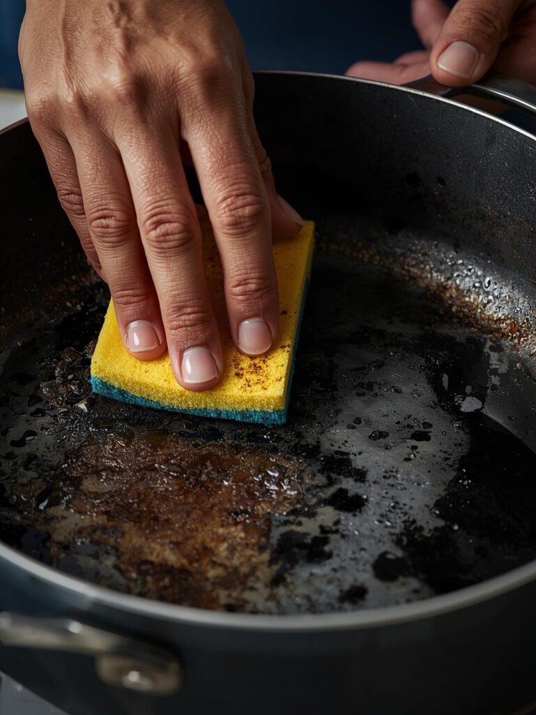 Cleaning Burnt Pots and Pans