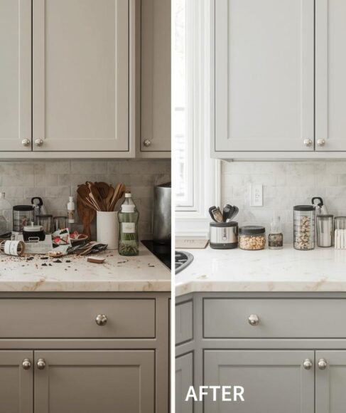 Decluttering Kitchen Countertops