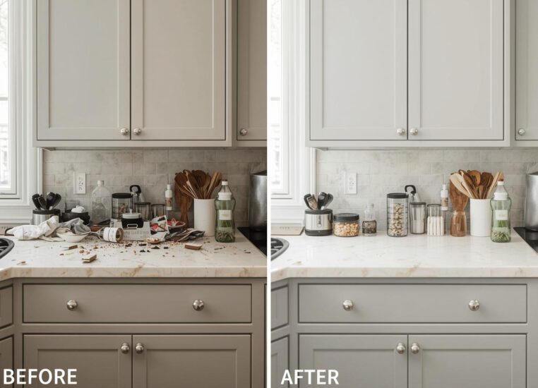 Decluttering Kitchen Countertops