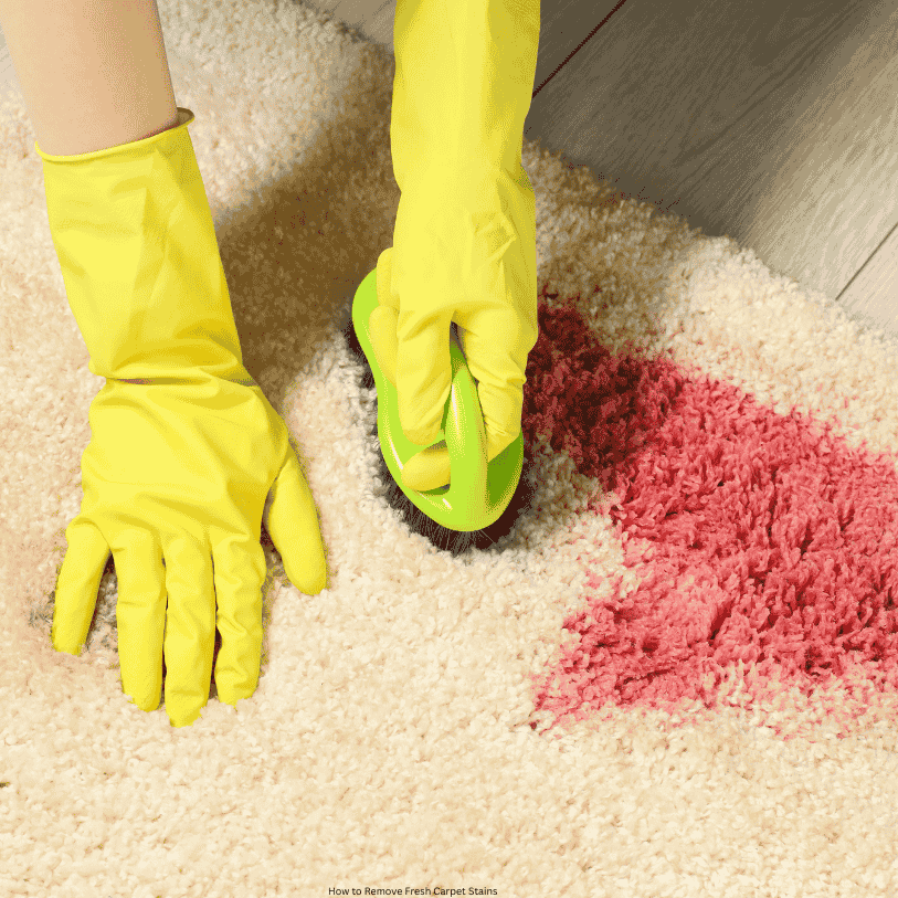 How to Remove Fresh Carpet Stains